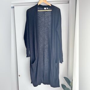 GAP Black Open-Front Sweater